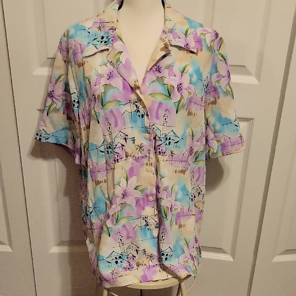 Alia Pastel Floral Blouse